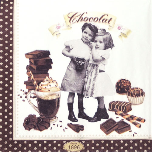 냅킨아트 R0414#CHOV Chocolate Vintage 냅킨20매 33x33cm 0271