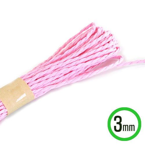 칼라지끈*3mm*핑크*10m(5개입) *V-05-112