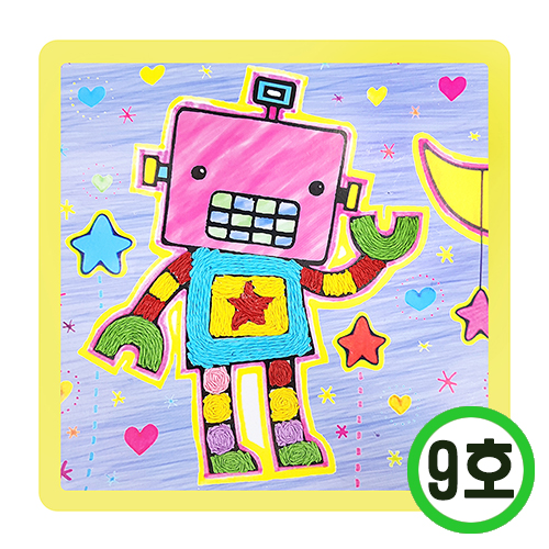 DIY 지끈 꾸미기 9호 로보트 10개입