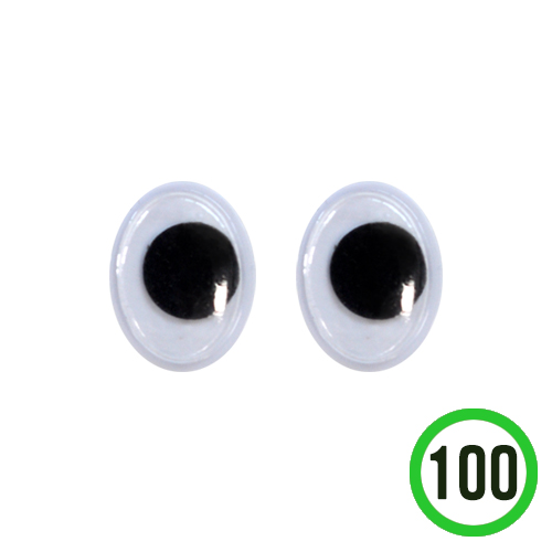 타원형 눈알 8x10mm(100개입) G-07-220