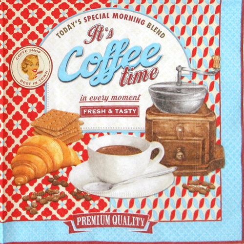 냅킨아트 COTI It’s coffee time 냅킨20매 33x33cm 1543