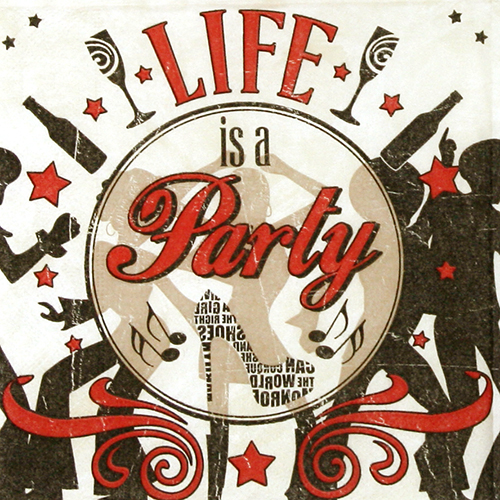 냅킨아트 200334 life is a party 냅킨20매 33x33cm 1576