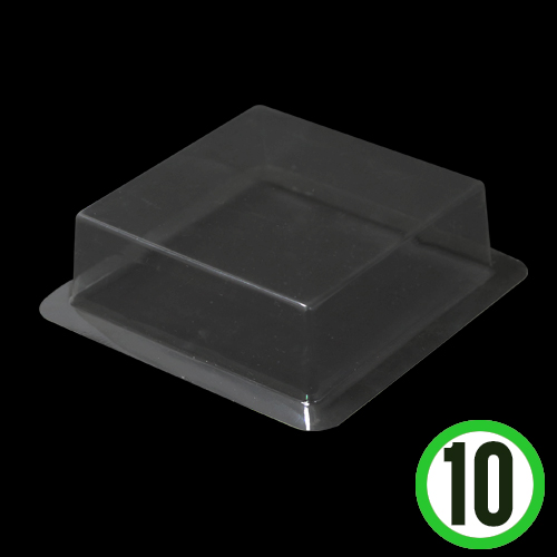 투명반구 정사각캡(10개입)*12.5x12.5cm R-05-103