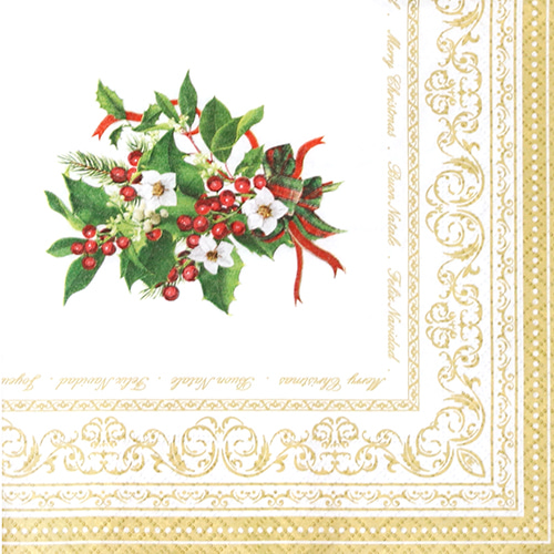 냅킨아트 R0414 HOLL christmas holly 냅킨20매 33x33cm 1584