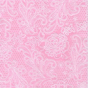 냅킨아트 007880 Lace Royal pastel pink 냅킨15매 33x33cm 0799