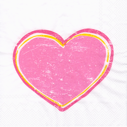 냅킨아트 L576455 HEARTBEAT pink 냅킨20매 33x33cm 0970