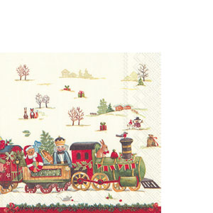 냅킨아트 707500 CHRISTMAS TRAIN 냅킨20매 25x25cm 0228